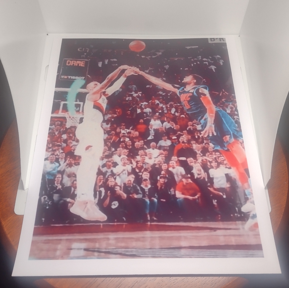 DAMIAN LILLARD ULTRA PREMIUM GLOSSY 8.5x11 BLAZERS🔥BASKETBALL POSTER THE SHOT💥